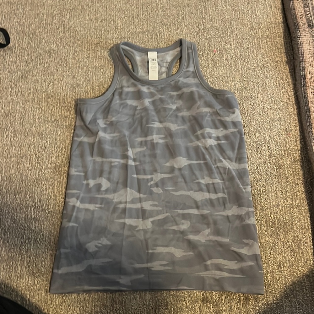 camo athletic tank top